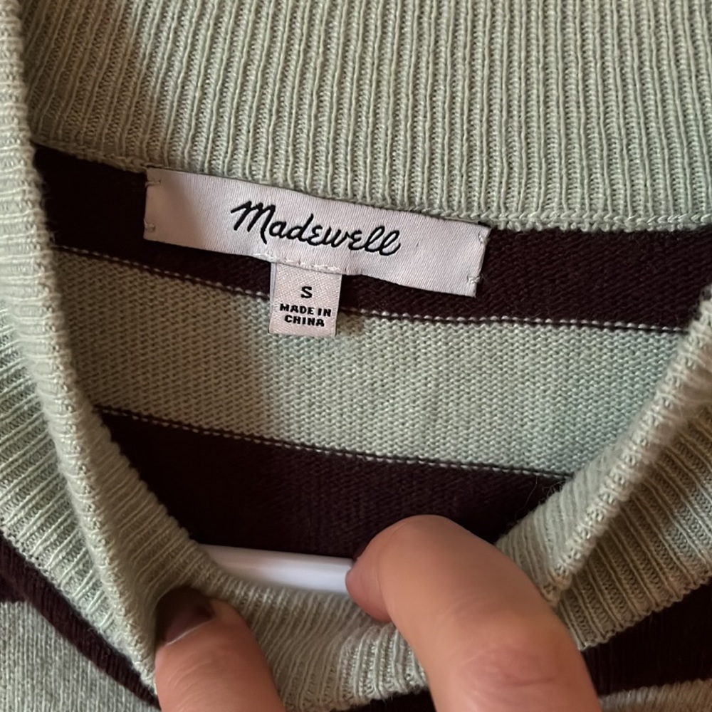 Madewell Ashbury Mockneck Sweater in Kelsey Stripe - Picture 5 of 6